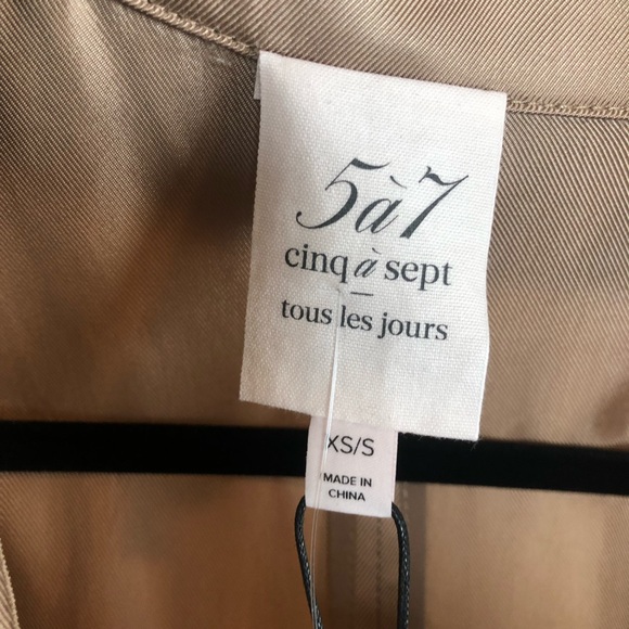 NWT CINQ A SEPT Aziza Longline Jacket - Picture 11 of 14